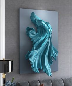 Tranh cá Betta chạm nổi