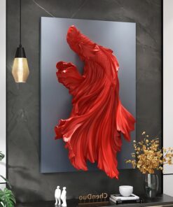 Tranh cá Betta chạm nổi