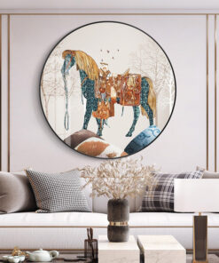 Tranh con ngựa tròn