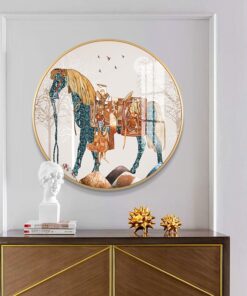 Tranh con ngựa tròn