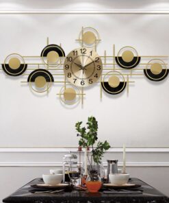 Đồng hồ treo tường khối hình học tròn