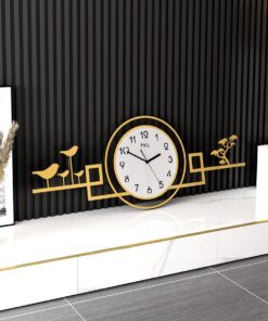 Đồng hồ treo tường kết hợp trang trí nội thất