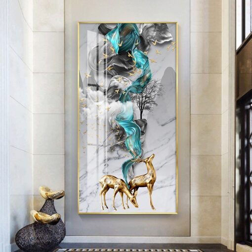 tranh huou nai Tranh hươu nai