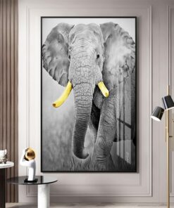 Tranh sơn dầu con voi