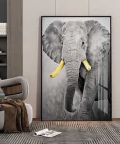 Tranh sơn dầu con voi