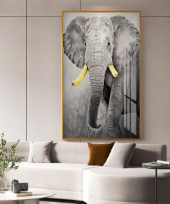 Tranh sơn dầu con voi