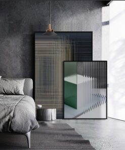 Cặp tranh trìu tượng kiến trúc