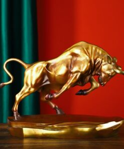 Tượng bò tót bằng đồng