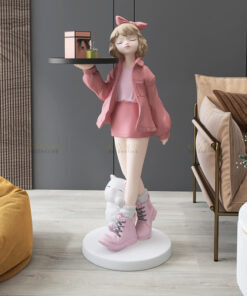 Tượng cô gái bồi bàn