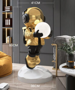 Tượng phi hành gia kết hợp đèn Led