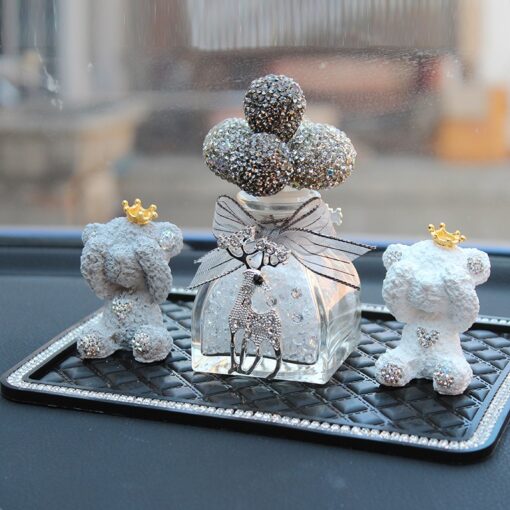 Bộ gấu Teddy và bình bóng gắn đá để taplo Bộ gấu Teddy và bình bóng gắn đá để taplo