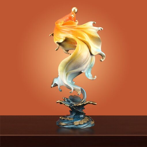 ca-rong-nghe-thuat-bay-phong-khach 2 Cá rồng nghệ thuật trang trí phòng khách