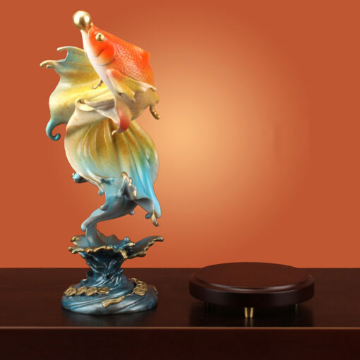 ca-rong-nghe-thuat-bay-phong-khach 4 Cá rồng nghệ thuật trang trí phòng khách