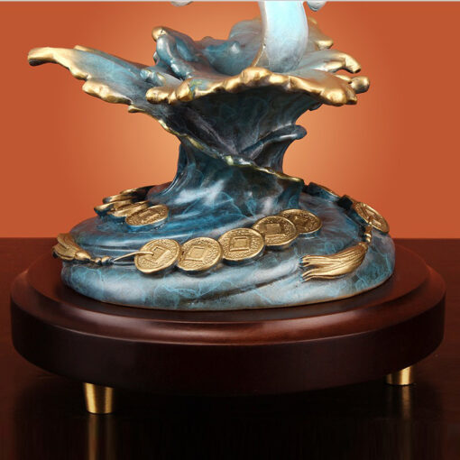 ca-rong-nghe-thuat-bay-phong-khach 6 Cá rồng nghệ thuật trang trí phòng khách