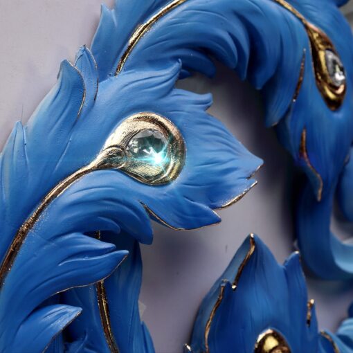 dong-ho-con-cong-treo-tuong 3 Đồng hồ con công treo tường nghệ thuật