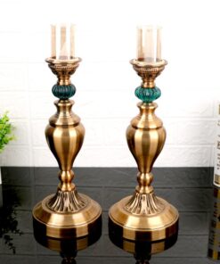 Bộ đồng hồ để bàn kết hợp cặp nến trang trí