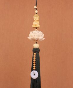 Dây treo xe ô tô Phật tọa hoa sen