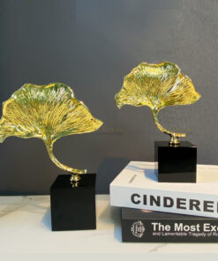 Lá bạch quả bằng kim loại để bàn