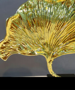 Lá bạch quả bằng kim loại để bàn