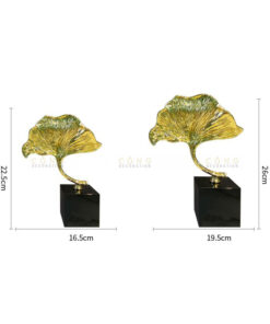 Lá bạch quả bằng kim loại để bàn