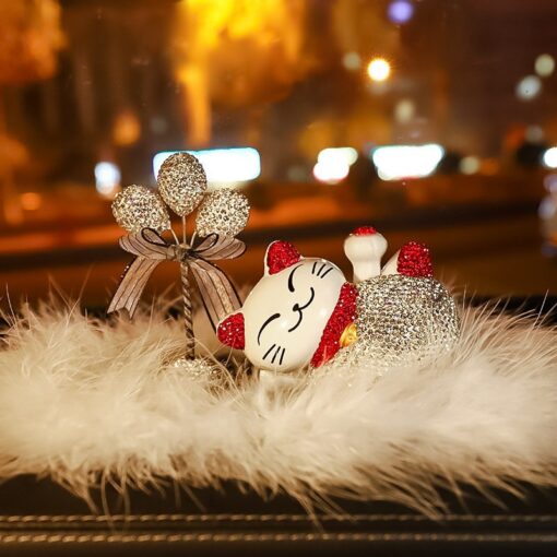 Mèo may mán vẫy tay trang trí ô tô Mèo may mán vẫy tay trang trí ô tô