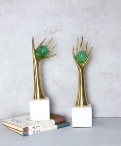 Mô hình bàn tay bằng đồng trang trí