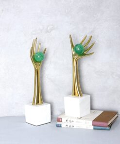 Mô hình bàn tay bằng đồng trang trí