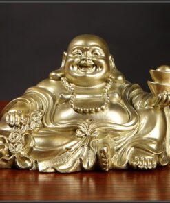 Phật Di Lặc bằng đồng nguyên chất để oto