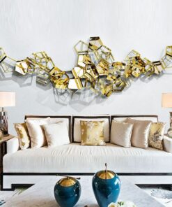 Phù điêu trang trí tường phong cách hình học 3D