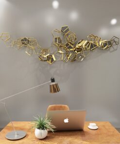Phù điêu trang trí tường phong cách hình học 3D