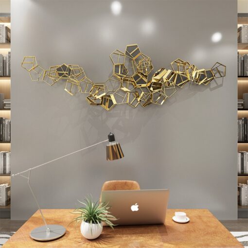 phu-dieu-3d-trang-tri 1 Phù điêu trang trí tường phong cách hình học 3D