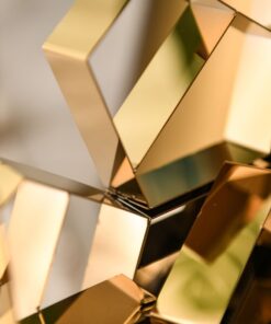 Phù điêu trang trí tường phong cách hình học 3D