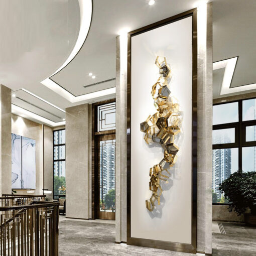 phu-dieu-3d-trang-tri 6 Phù điêu trang trí tường phong cách hình học 3D