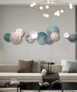 Tranh sắt mỹ thuật 3D treo phòng khách