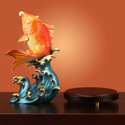 tuong-ca-rong-bang-dong 3 Tượng cá rồng trang trí bằng đồng