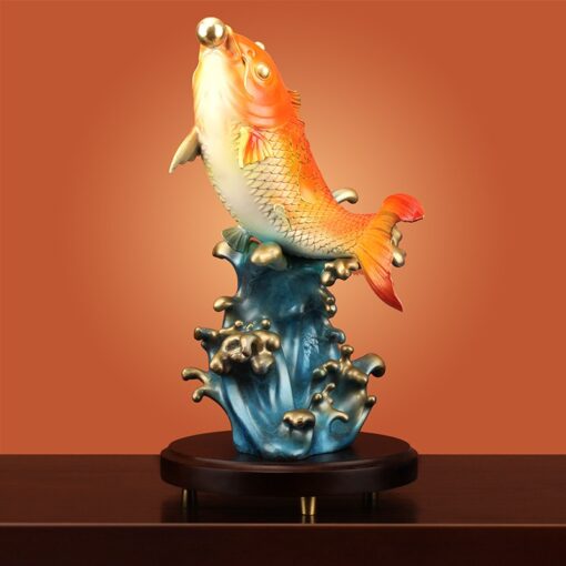 tuong-ca-rong-bang-dong 4 Tượng cá rồng trang trí bằng đồng