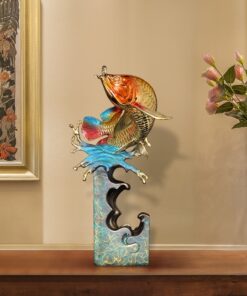 Tượng cá rồng dùng trang trí, tặng tân gia