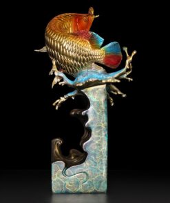 Tượng cá rồng dùng trang trí, tặng tân gia