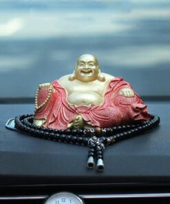 Tượng Di Lặc bằng đồng để oto