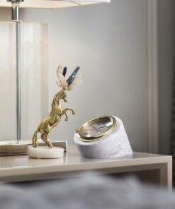 Tượng ngựa trang trí bằng đồng gắn pha lê