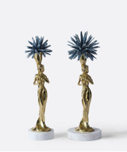 Tượng nữ thần bằng đồng để bàn