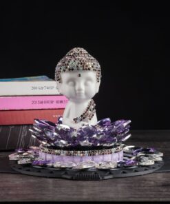 Tượng Phật Như Lai Đại Phật gắn đá để oto