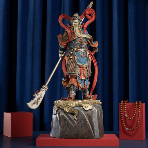 Tượng Quan Công vuốt râu Tượng Quan Công vuốt râu