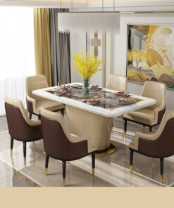 Bộ bàn ăn bằng da cao cấp
