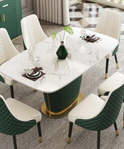 Bộ bàn ăn bằng da cao cấp