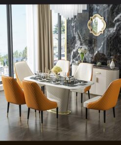 Bộ bàn ăn bằng da cao cấp