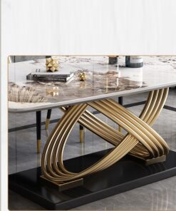 Bộ bàn ăn hình chữ nhật sang trọng