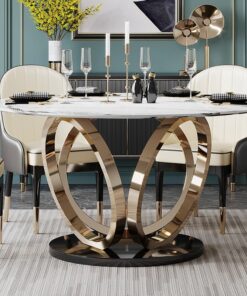 Bộ bàn ăn tròn cao cấp