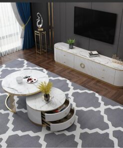 Bô kệ Tivi và bàn trà mặt đá phiến