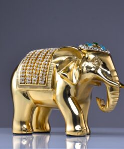 Cặp voi như ý trang trí nội thất bằng đồng